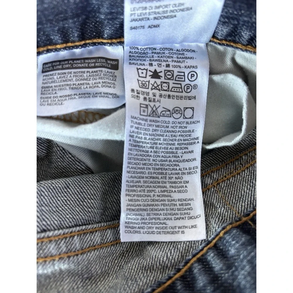 Levi's 505 Regular Fit Jeans Mens 40x30 Blue Medium Wash Straight Leg Denim